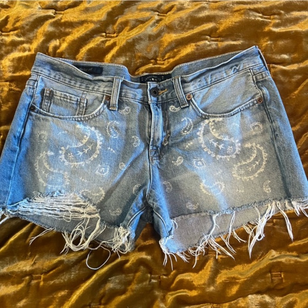 Lucky Cutoff Distressed Jean Shorts 6
